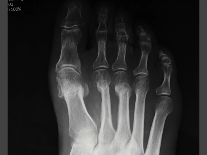 Radiografia alluce valgo con metatarsalgia dopo l'intervento